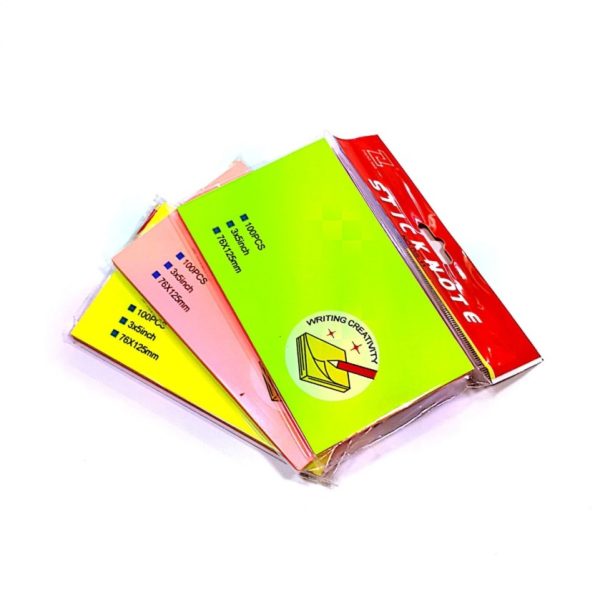 کاغذ یادداشت رنگی چسب دار بزرگ Sticky Note